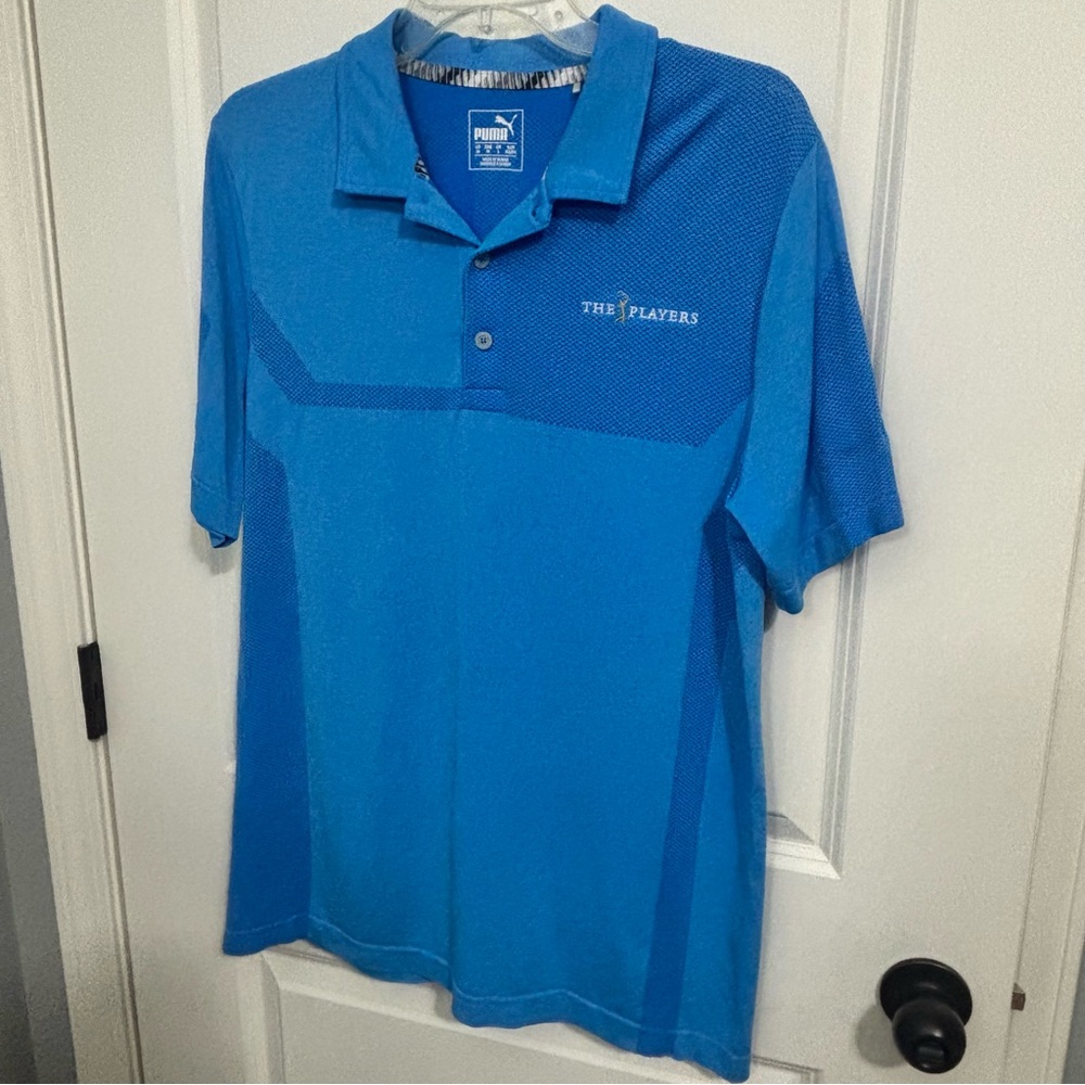 PUMA Men's Blue Golf Shirt—The Players